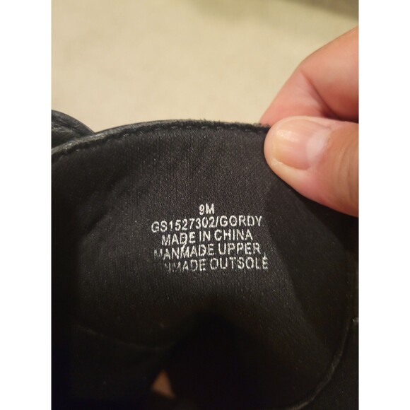 New MIA Gordy Combat Boots Shoes Black Zippers Lace up Platform Women's 9 - Picture 9 of 10